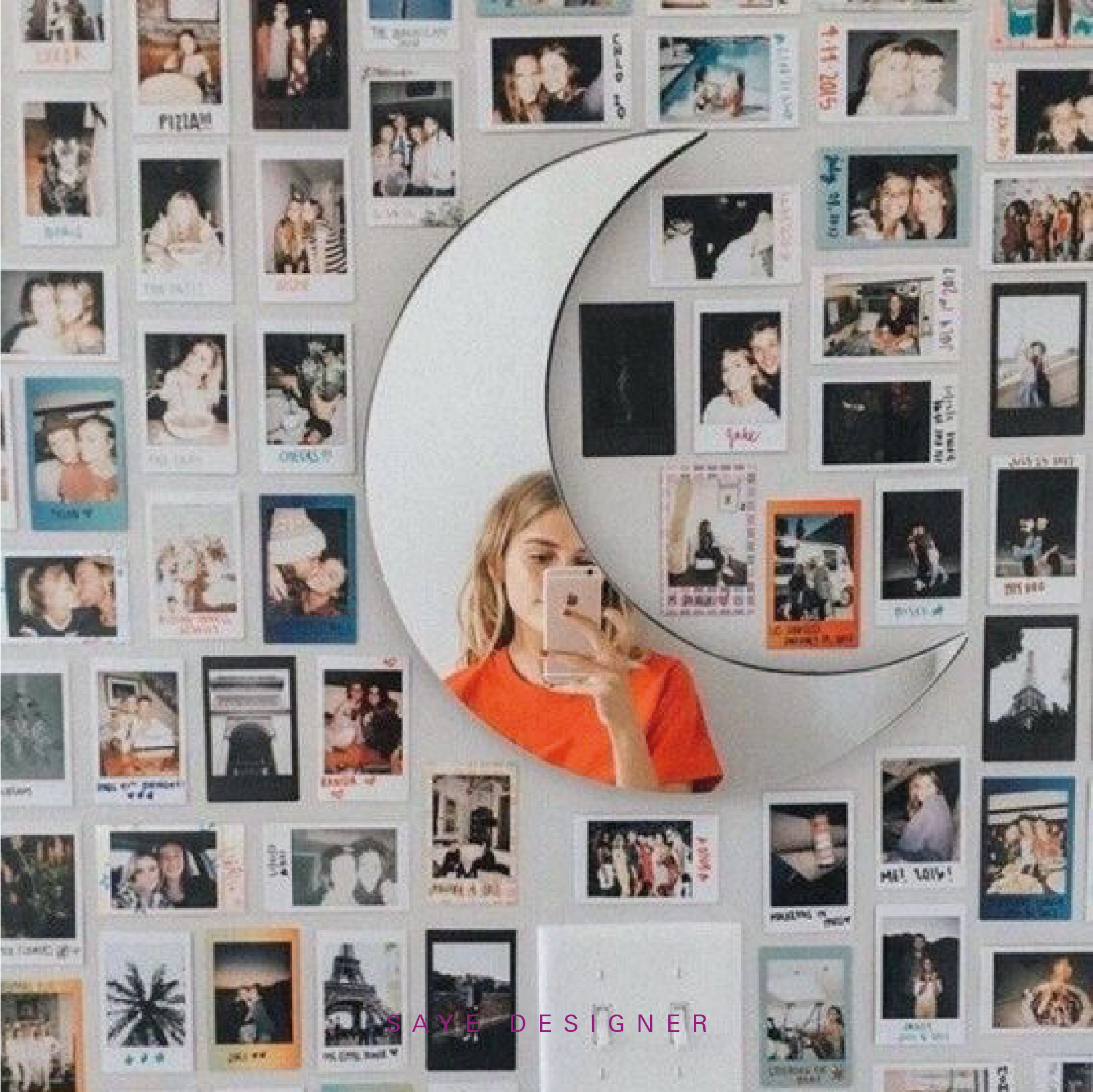 آیینه دکوراتیو هلال ماه