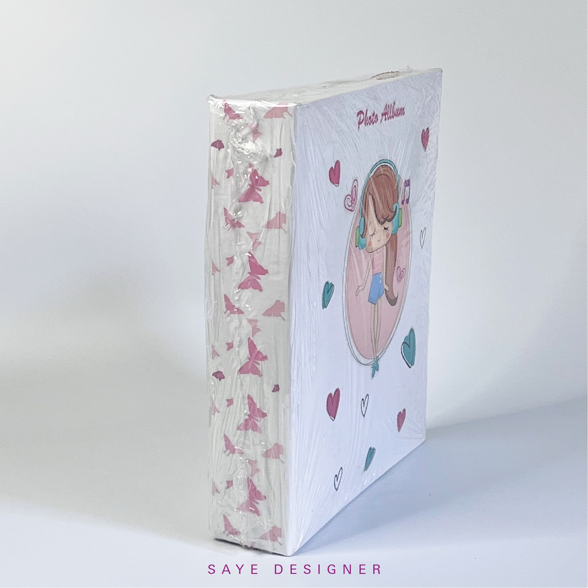 آلبوم پاکتی کودک 16×21 طرح موزیک لاور (ظرفیت 100 عکس)